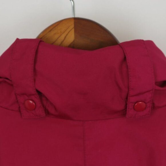 Lowe Alpine Men's Medium Red Pink Hooded 1/4 Zip Pullover Windbreaker Jacket - Picture 5 of 9